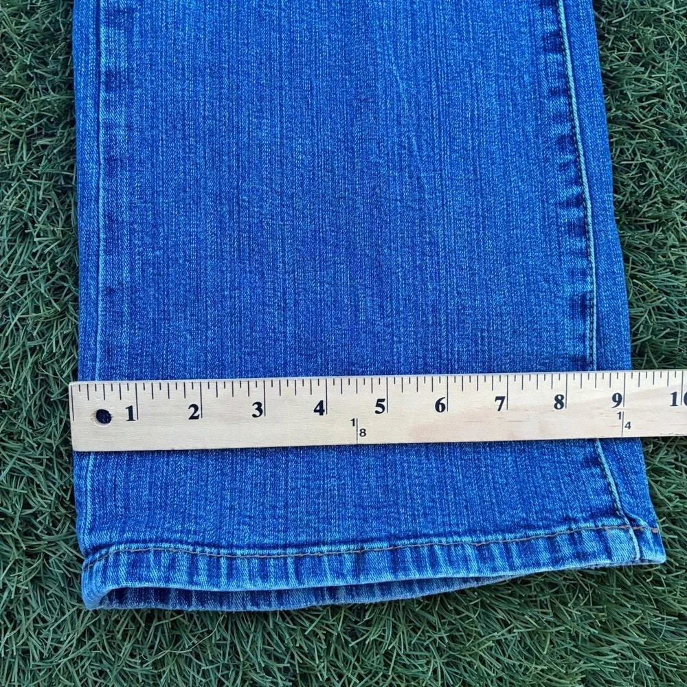 Vintage Y2K 90s Jag Jeans Size 8 30x32 Blue Straight Leg Stretch Denim Faded